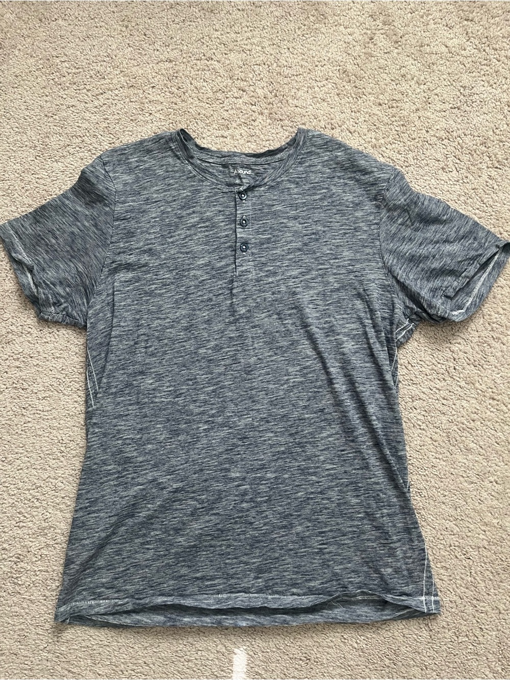 Abound Blue Short-Sleeve Henley Shirt